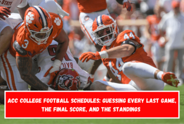 ACC College Football Schedules Guessing Every Last Game, The Final Score, and The Standings