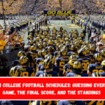 Big Ten College Football Schedules Guessing Every Last Game, The Final Score, and The Standings