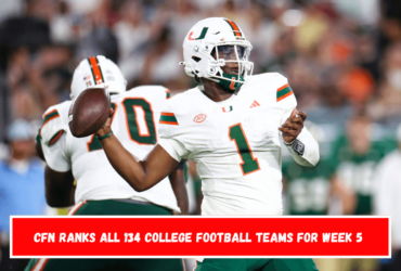 CFN ranks all 134 college football teams for Week 5