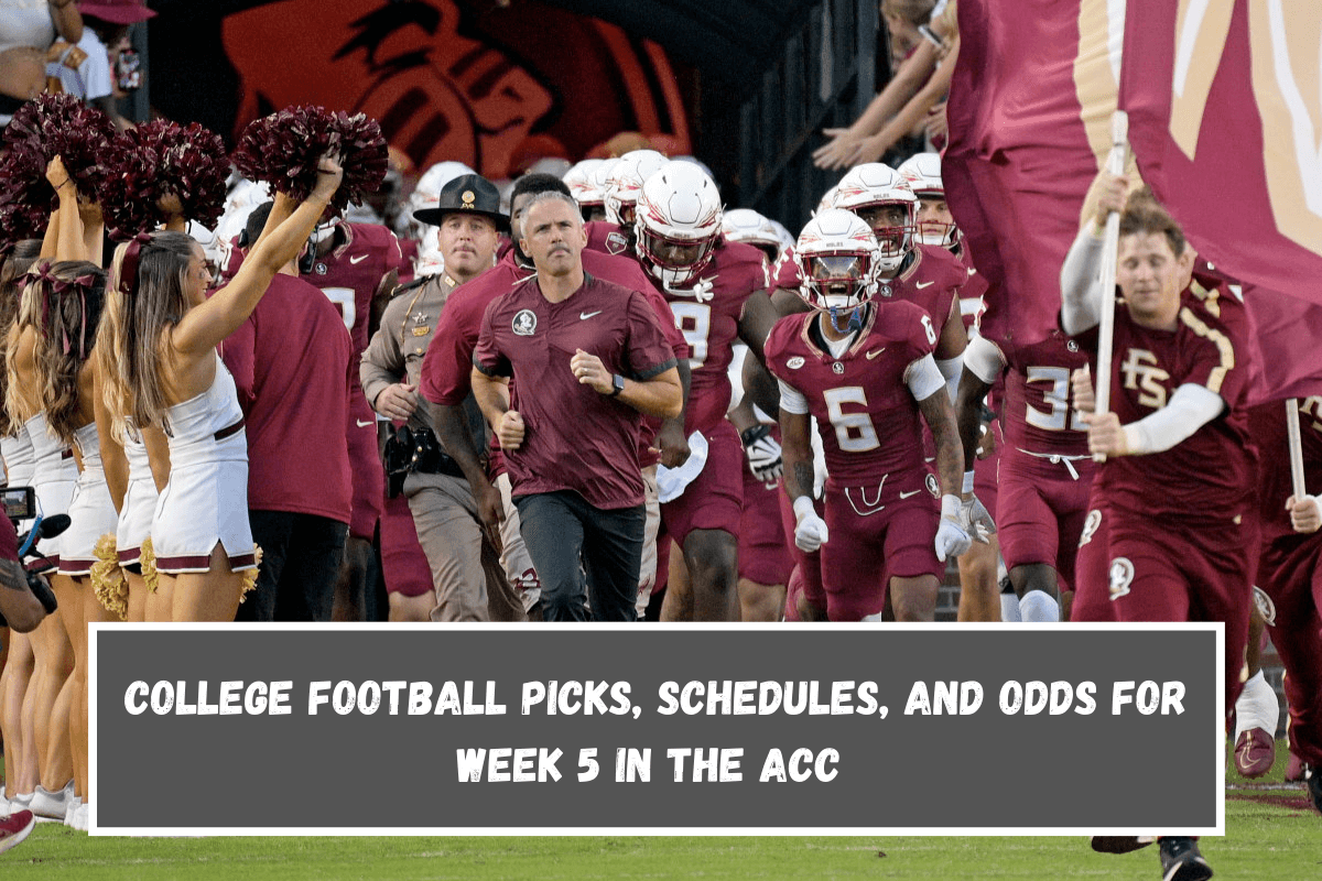 College football picks, schedules, and odds for Week 5 in the ACC