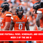 College football picks, schedules, and odds for Week 5 of the Big 12