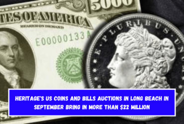 Heritage's US coins and bills auctions in Long Beach in September bring in more than $22 million