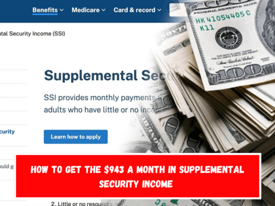 How to get the $943 a month in Supplemental Security Income