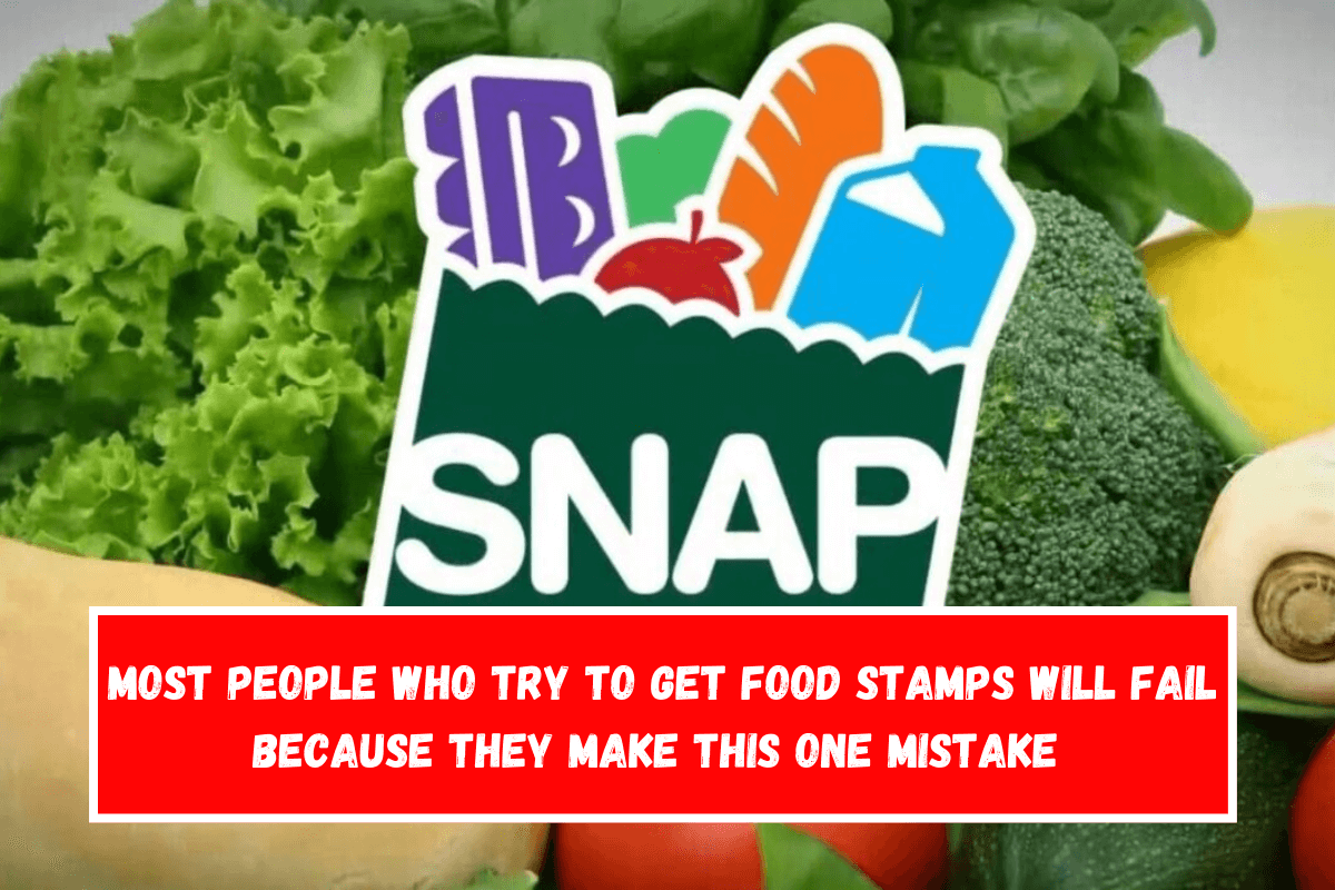 Most people who try to get food stamps will fail because they make this one mistake