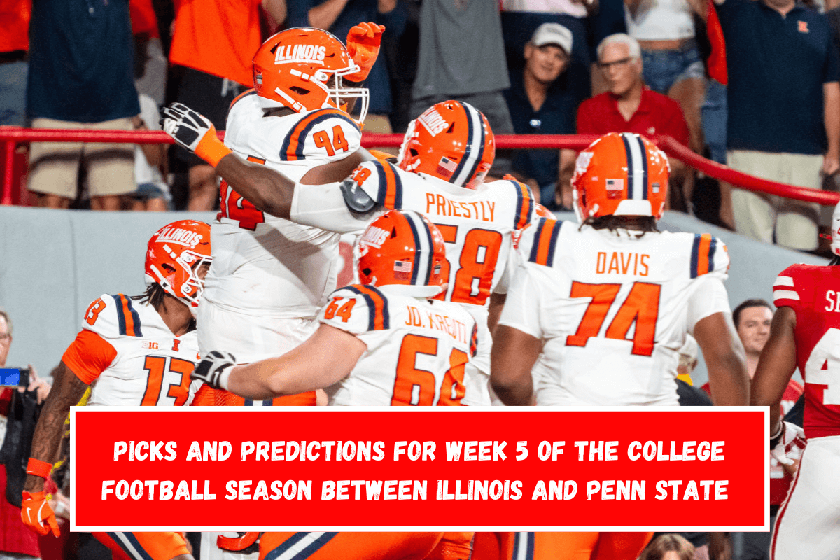 Picks and predictions for Week 5 of the college football season between Illinois and Penn State