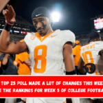 The AP Top 25 Poll made a lot of changes this week. Here are the rankings for Week 5 of college football