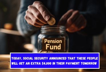 Today, Social Security announced that these people will get an extra $4,000 in their payment tomorrow