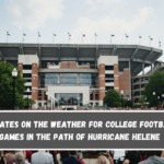 Updates on the weather for college football games in the path of Hurricane Helene