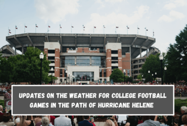 Updates on the weather for college football games in the path of Hurricane Helene