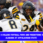 Week 4 college football picks and predictions South Alabama at Appalachian State