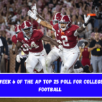 Week 6 of the AP Top 25 Poll for college football