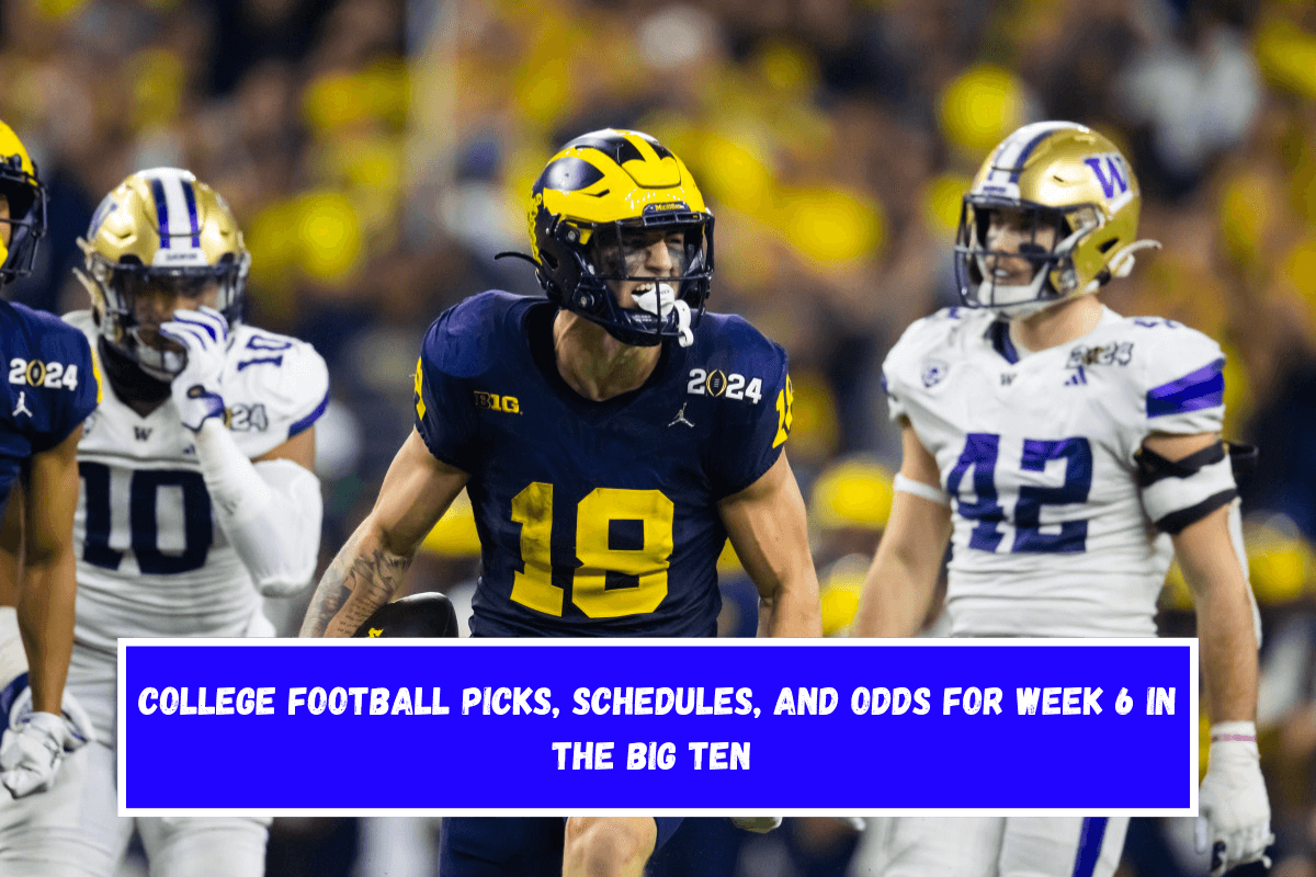 College football picks, schedules, and odds for Week 6 in the Big Ten