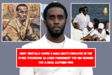 Diddy 'brutally raped a male Macy's employee in the store stockroom' as a'sick punishment' for him 'working for a rival clothing firm