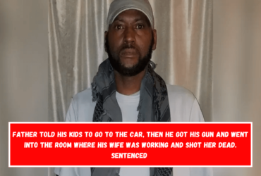 Father told his kids to go to the car, then he got his gun and went into the room where his wife was working and shot her dead. Sentenced