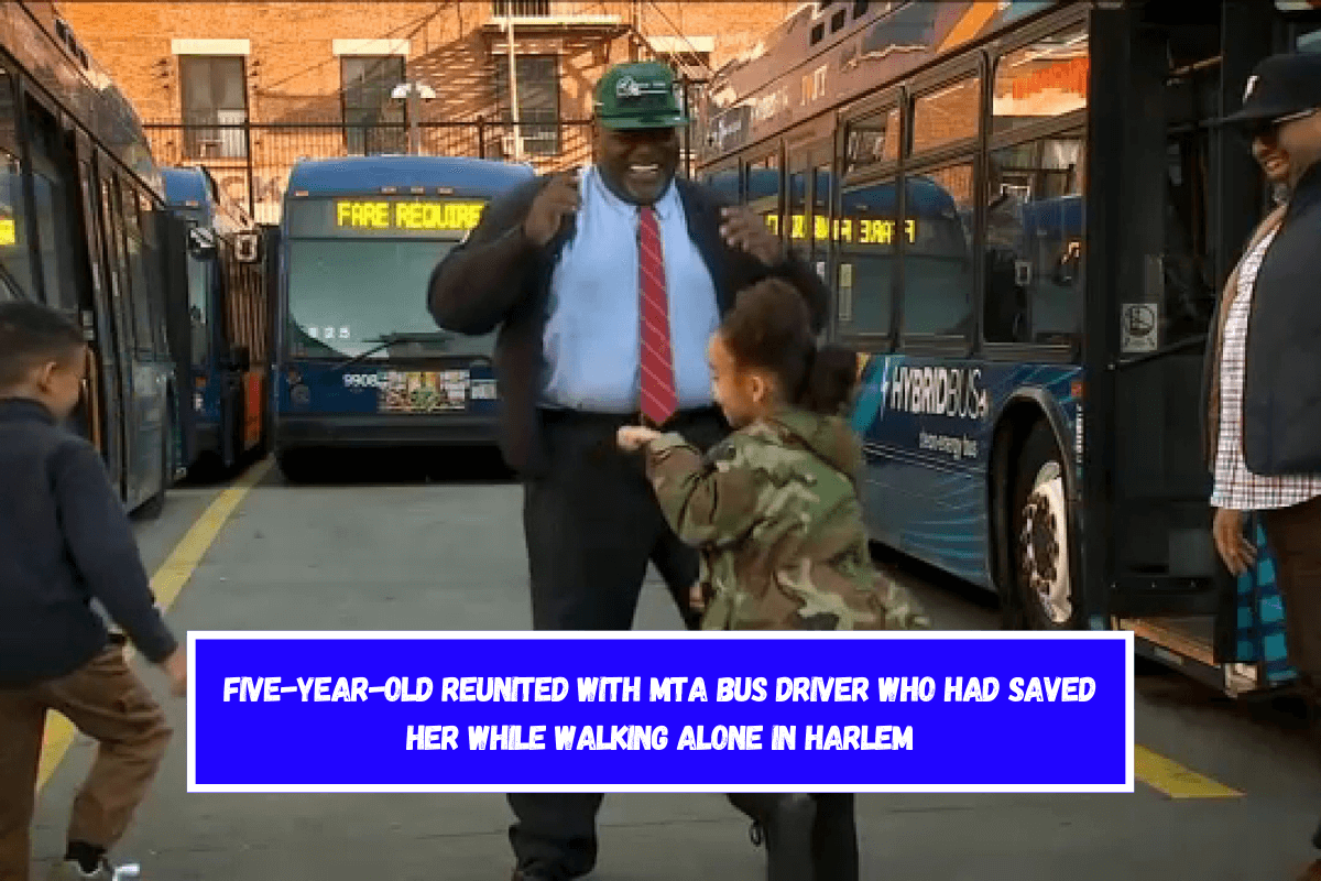 Five-year-old reunited with MTA bus driver who had saved her while walking alone in Harlem