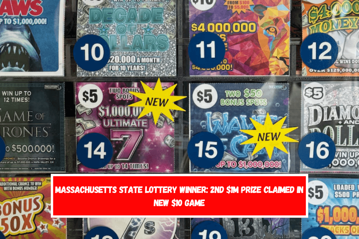 Massachusetts State Lottery winner 2nd $1M prize claimed in new $10 game