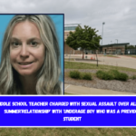 Middle school teacher charged with sexual assault over alleged summer'relationship' with 'underage boy who was a previous student