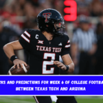 Picks and predictions for Week 6 of college football between Texas Tech and Arizona