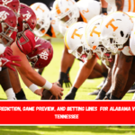 Prediction, Game Preview, and Betting Lines  for Alabama vs. Tennessee