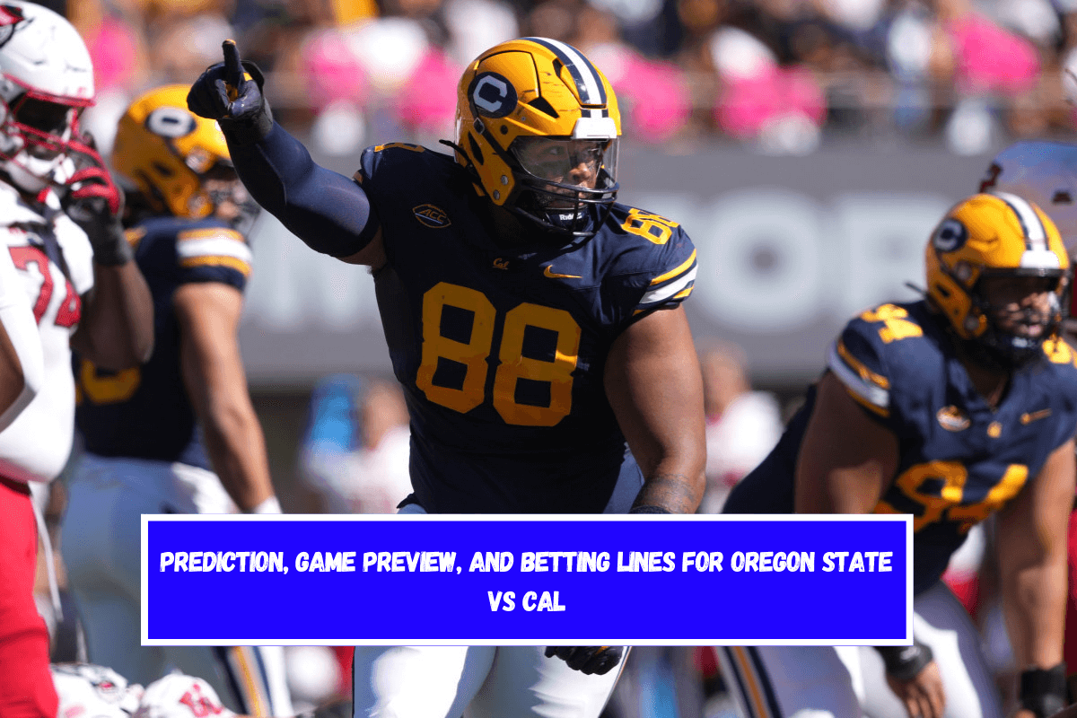 Prediction, Game Preview, and Betting Lines for Oregon State vs Cal