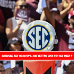 Schedule, key matchups, and betting odds for SEC Week 9