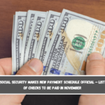 Social Security makes new payment schedule official – List of checks to be paid in November