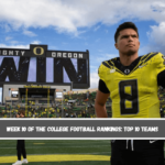 Week 10 of the College Football Rankings Top 10 Teams