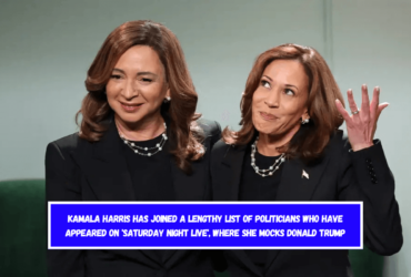 Kamala Harris has joined a lengthy list of politicians who have appeared on 'Saturday Night Live', where she mocks Donald Trump