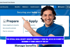 The official Social Security website confirms it there will be no SSI payment in December. It comes ahead of this day