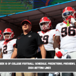 Week 10 of College Football Schedule, Predictions, Previews, and 2024 Betting Lines