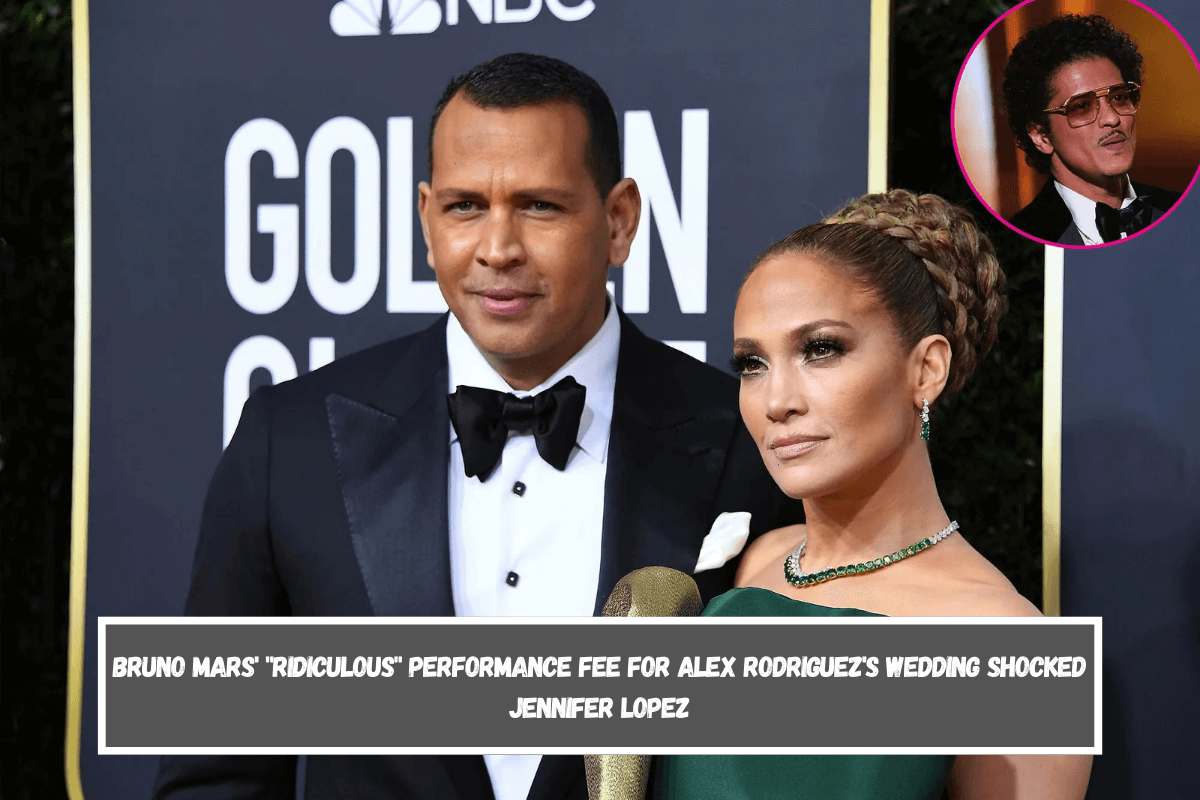 Bruno Mars' ridiculous performance fee for Alex Rodriguez's wedding shocked Jennifer Lopez