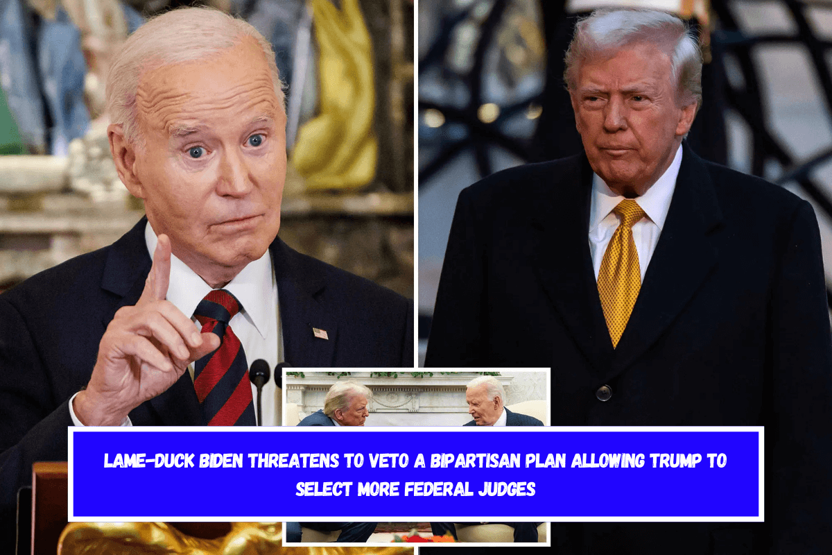 Lame-duck Biden threatens to veto a bipartisan plan allowing Trump to select more federal judges