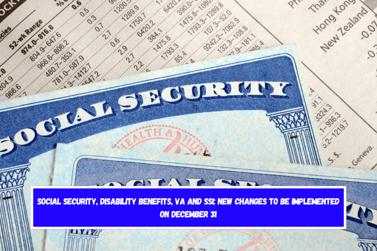 Social Security, Disability Benefits, VA and SSI new changes to be implemented on December 31