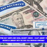 Starting next month, new Social Security checks – Exact amount you’ll receive in January with the 2025 COLA increase confirmed