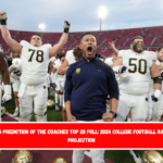 Week 15 Prediction of the Coaches Top 25 Poll 2024 College Football Rankings Projection