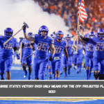 What Boise State's Victory over UNLV Means for the CFP Projected Playoff Seed