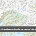 A 4.1-magnitude earthquake was reported in the US