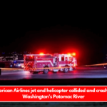 An American Airlines jet and helicopter collided and crashed into Washington's Potomac River