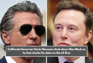 California Governor Gavin Newsom shuts down Elon Musk as he fact-checks his claim on the LA fires