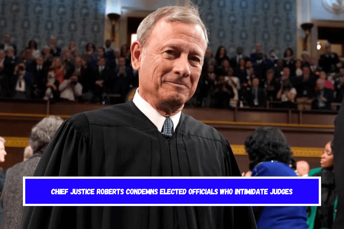 Chief Justice Roberts condemns elected officials who intimidate judges