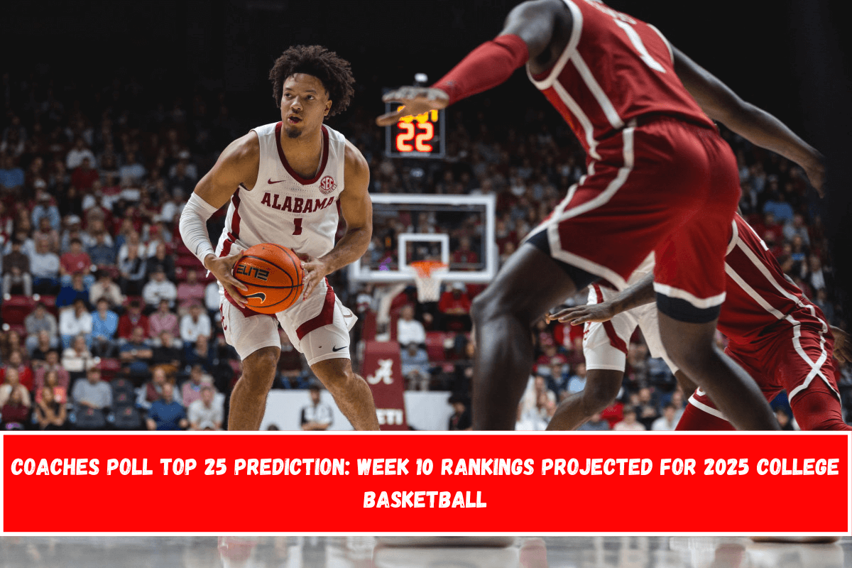 Coaches Poll Top 25 Prediction Week 10 Rankings Projected for 2025 College Basketball