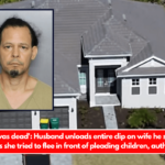 Knew she was dead' Husband unloads entire clip on wife he suspected of cheating as she tried to flee in front of pleading children, authorities say