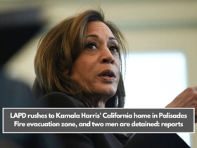 LAPD rushes to Kamala Harris' California home in Palisades Fire evacuation zone, and two men are detained: reports