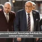 Outrageous and shameful': Second judge finds Rudy Giuliani in contempt in defamation case