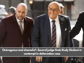 Outrageous and shameful': Second judge finds Rudy Giuliani in contempt in defamation case