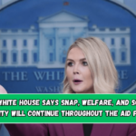 The White House says SNAP, welfare, and Social Security will continue throughout the aid freeze