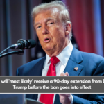 TikTok will'most likely' receive a 90-day extension from Donald Trump before the ban goes into effect