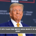 Trump meets with Italian Prime Minister Giorgia Meloni at his Mar-a-Lago resort