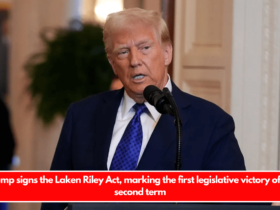 Trump signs the Laken Riley Act, marking the first legislative victory of his second term