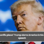 'What a horrific place!' Trump slams America in his rambling speech